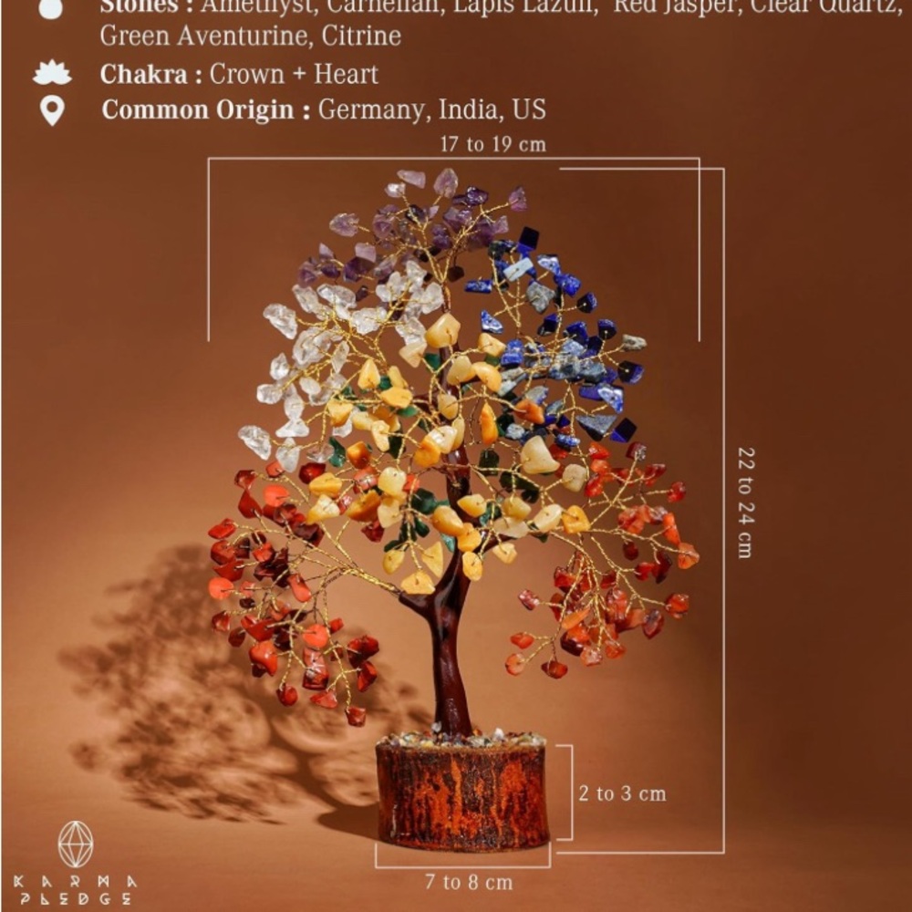Crystal Tree of Life 7 Chakra Healing and Home Decor 🌳